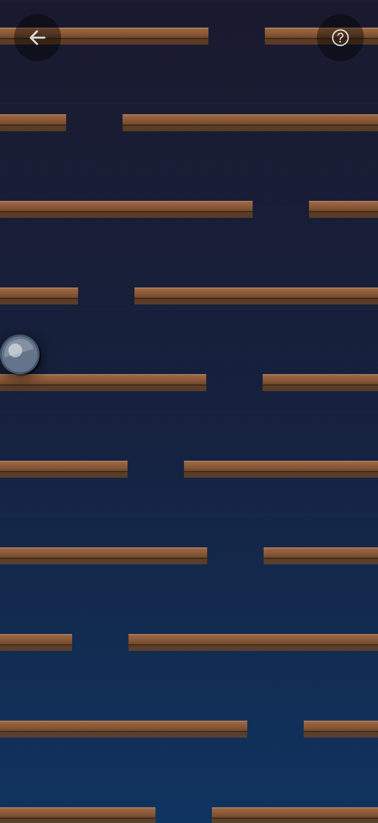 VoiceXP app unwind section Falling ball game