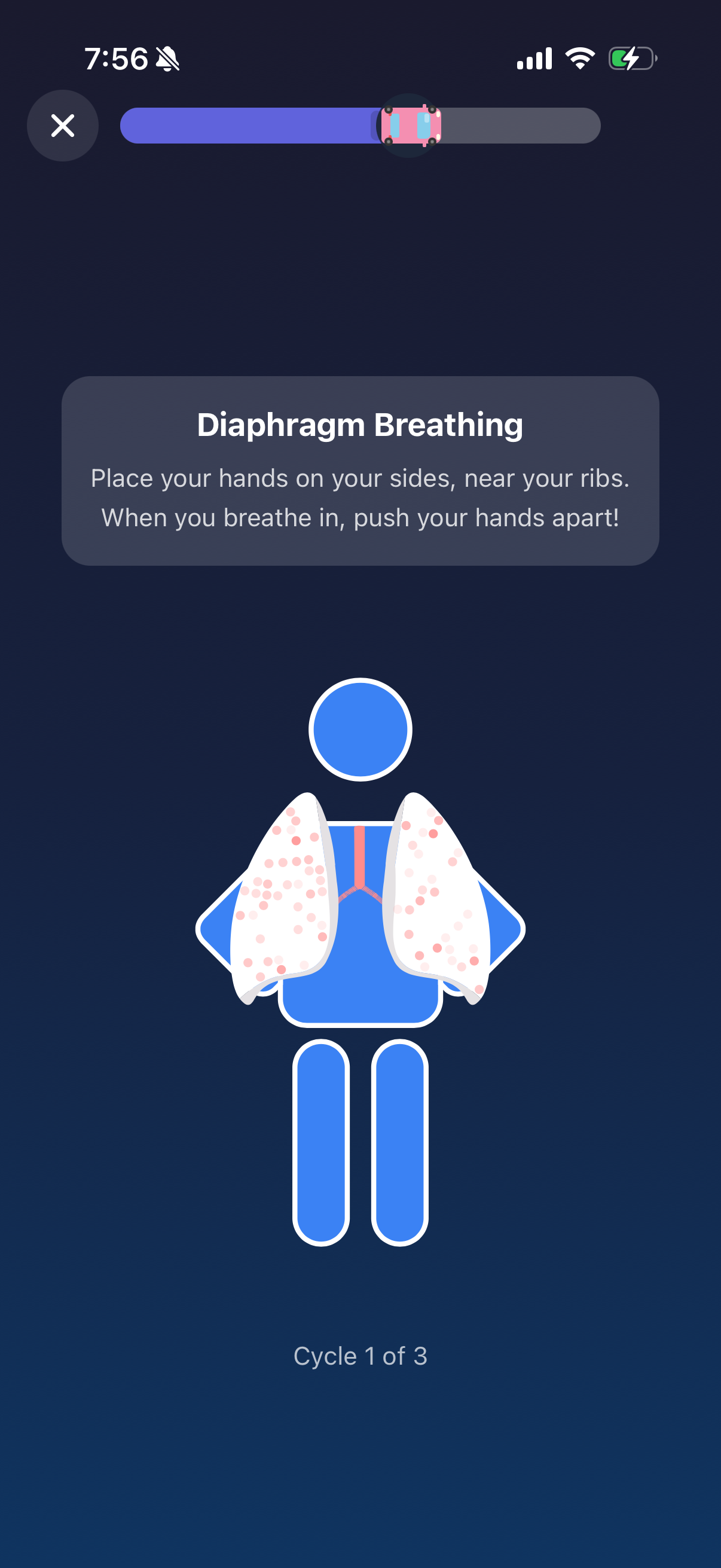 Diaphragm breathing explained
