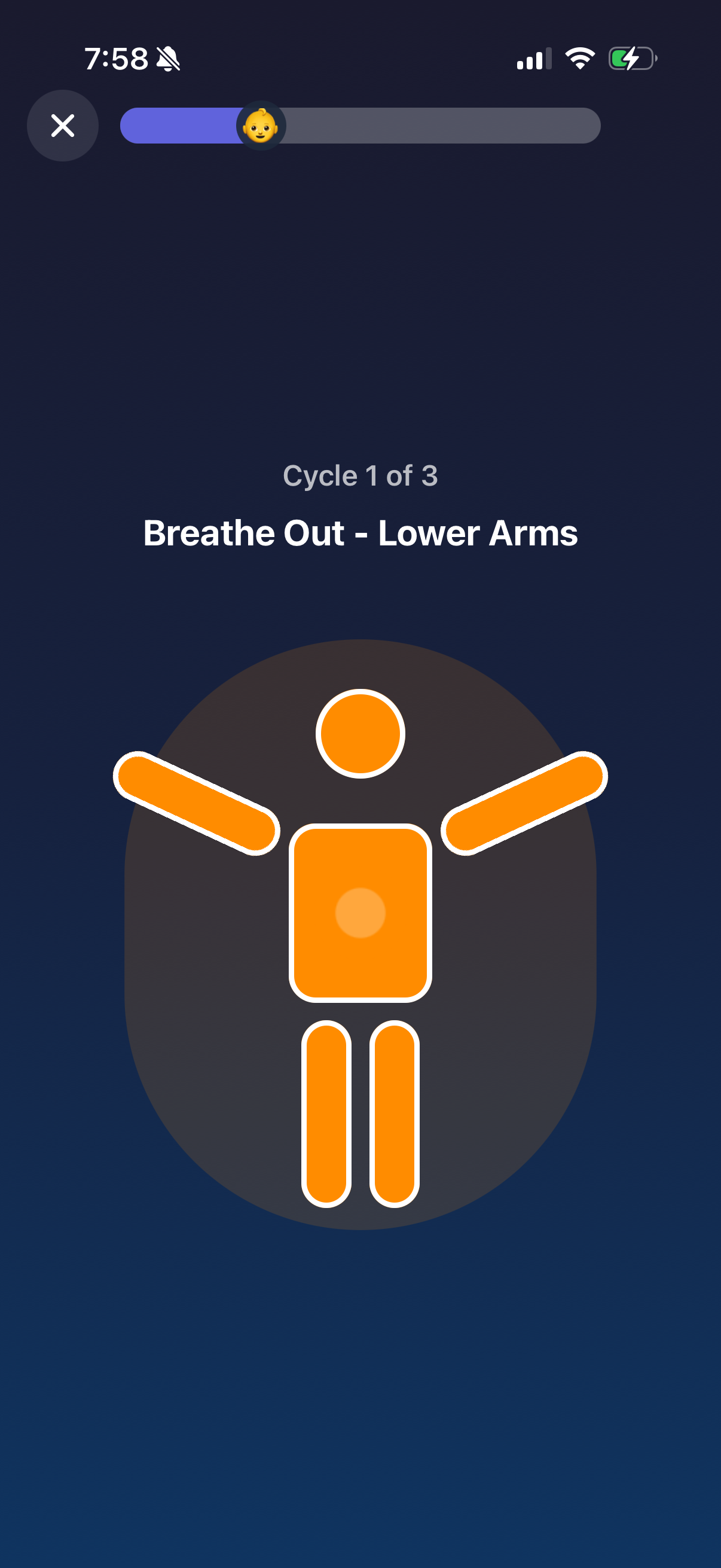 Full body breathing exercise